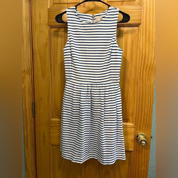 J. Crew Dresses & Skirts - J. Crew blue and white striped dress size XS